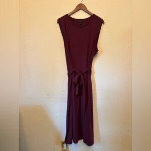 Banana Republic Rich Burgundy Midi Dress Size XL